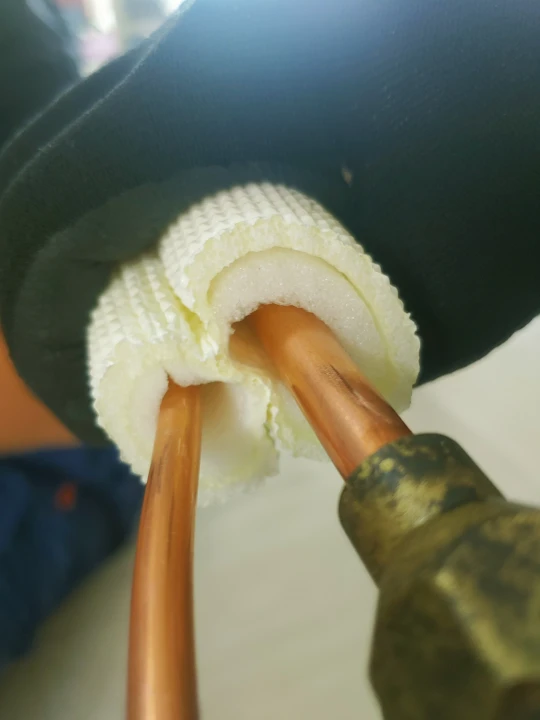 용인 삼성 벽걸이 에어컨 설치 과정 및 업체 선정할 때 확인 사항 5가지 동관 및 두꺼운 보온재
